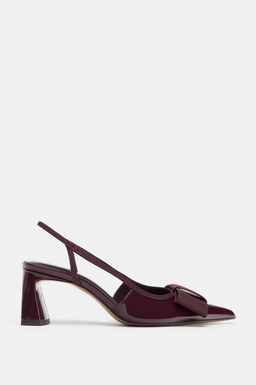 SLINGBACK HEELED SHOES WITH BOW - Zara фото 10