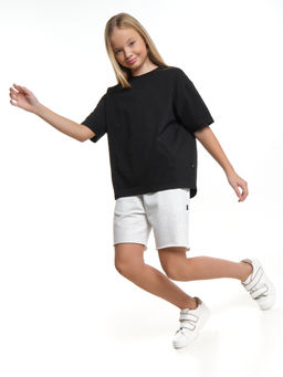 Шорты для спорта для девочки свободные отрезные 22-7677 красный - Mini maxi фото 18