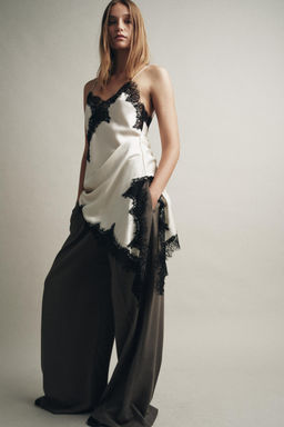 ASYMMETRIC LACE DRESS ZW COLLECTION