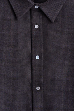 CAMISA DE FRANELA DE LANA RELAXED FIT - H&m фото 7