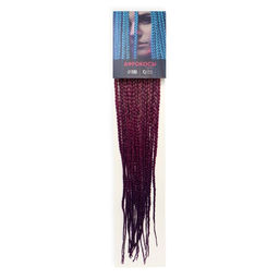 SIM-BRAIDS Афрокосы, 60 см, 18 прядей (CE), цвет розовый/лавандовый/фиолетовый(#FR-27) - Queen fair фото 3