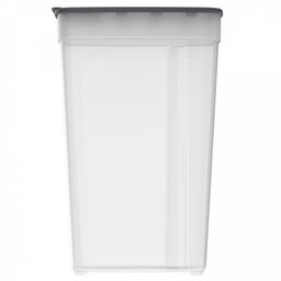 Контейнер для сыпучих продуктов 2,2л, 17х8,5х26,5см, полипропилен, графит (Россия) - Домашняя мода фото 2