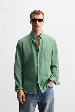 COTTON - LINEN SHIRT - Zara фото 35