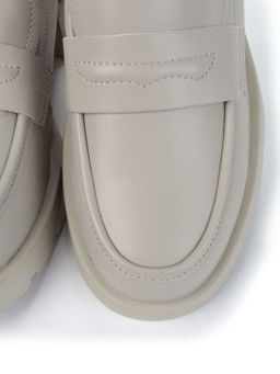 01-PDS132-2 GRAY Ботинки демисезонные женские (натуральная кожа)