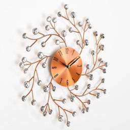 Часы настенные интерьерные «Цветы сакуры», серия: Ажур, бесшумные, плавный ход, d=38 см, циферблат d=13 см