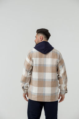 Рубашка утепленная,  толстовка c капюшоном оверсайз - Knitka wear фото 5