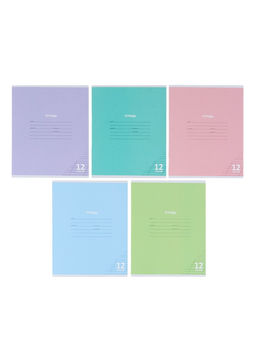 Компл тетр из 10шт 12л кос лин КПК "Пастель", обл мел карт, блок ОФСЕТ, 5 видов 10991549