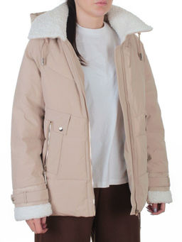 23211 BEIGE Куртка зимняя женская (150 гр. холлофайбер)