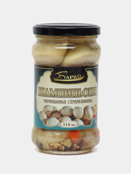 Шампиньоны марин. ст/б 314 мл  "Барко", , шт