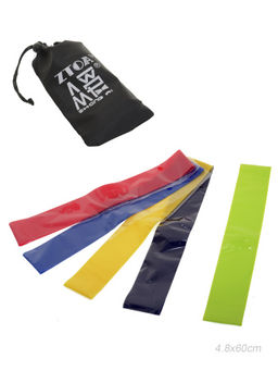 Лента - экспандер набор 5 штук для фитнеса / ZLQ-O60 /уп 100/