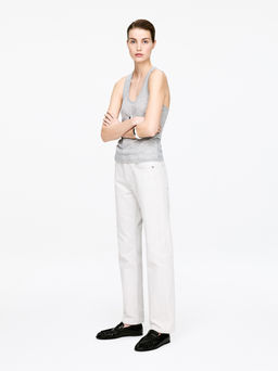 Top sin mangas en cachemir puro - H&m фото 5