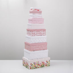 Набор коробок 10 в 1, упаковка подарочная, «LOVE», 12×7×4 - 32.5×20×12.5 см