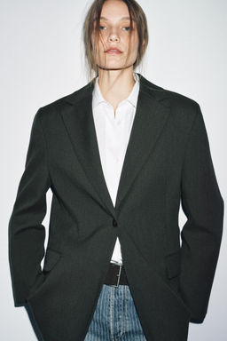 OVERSIZED WOOL BLAZER ZW COLLECTION - Zara фото 2