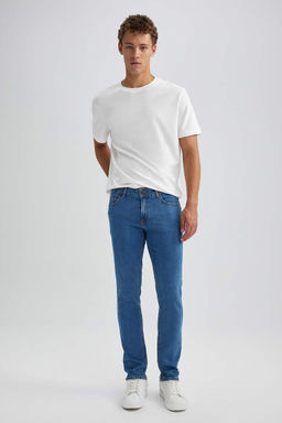 Джинсовые брюки скинни Carlo очень узкого кроя с нормальной талией и очень узкими штанинами - Defacto фото 3