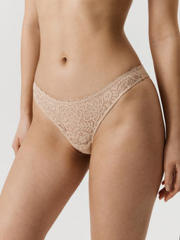 Infinity / Трусы стринг жен Vikka бежевый - Infinity Lingerie фото 4