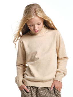 Джемпер (водолазка) 33-12240 бежевый - Mini maxi фото 6