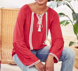 Блузка, цвета клубники