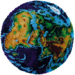 Набор для вышивания PANNA KI-7383 Коврик. Земной шар 68.5 х 68.5 см