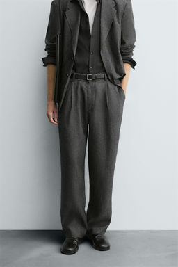 100% LINEN SUIT TROUSERS - Zara фото 2