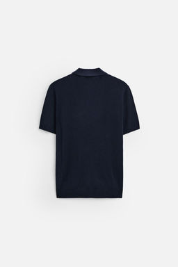 VISCOSE BLEND KNIT POLO SHIRT - Zara фото 9