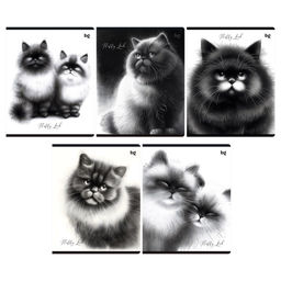 Тетрадь 48л. BG "Пушистые коты" клетка (Т5ск48 63531)