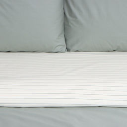 Постельное бельё Этель евро Stripes: olive, 200х215см, 214х240см, 50х70см-2 шт, перкаль,114 г/м2  фото 2