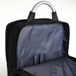 Рюкзак городской на молнии, 2 кармана, с USB, цвет чёрный - Simaland фото 4