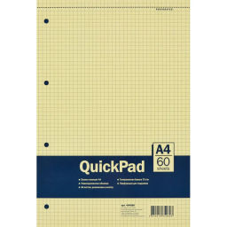 Сменный блок Блокнот 60л,кл,А4,Yellow Pad,склейка,тон.блок 70г/м