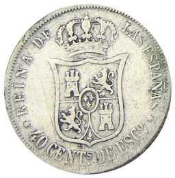 40 сентимо 1867 года Испания