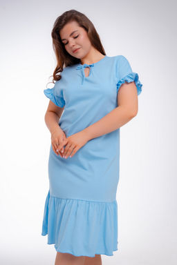 Платье женское из кулирки Чейси 2 голубой - Амадэль фото 18