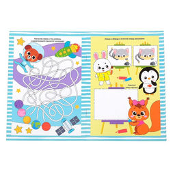 Обучающий набор многоразовых книг с маркерами в коробке Пиши-стирай, 4 шт. по 12 стр. + 2 маркера - Буква-ленд фото 4