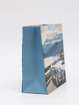 Цена за 2 шт. Пакет ламинированный «Поздравляю», ML 23 × 27 × 11,5 см