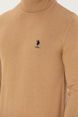 U. S. Polo Assn Мужской базовый свитер песочного меланжа - U.s. polo assn фото 14