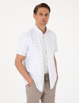 Beyaz Regular Fit K_sa Kollu G_mlek