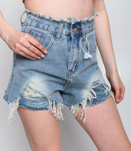 Джинсовые шорты #КТ8699 (1), голубой