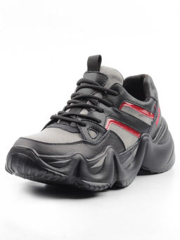 05-DHJ03-1 BLACK Кроссовки женские (нат.кожа, нат.замша, текстиль)