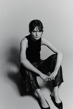 Pantalon recto con detalles decorativos - H&m фото 2