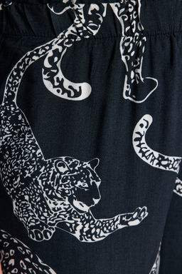 Trendyolmilla Antrasit Kaplan Desenli Viskon Dokuma Pijama Tak?m? THMAW24PT00092  фото 16