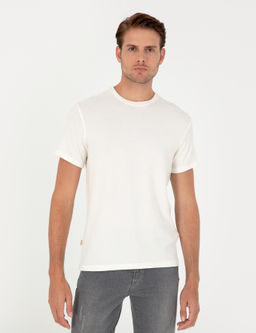 Ekru Slim Fit Basic Ti__rt - Pierre cardin фото 3
