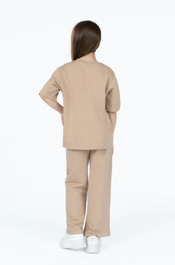 Костюм детский для девочки капучино 7063 (128)