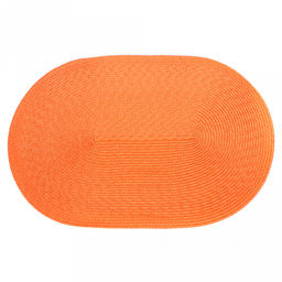 Салфетка под горячее (термосалфетка) "Овальная" 45х30см ПВХ, цвет - оранжевый (Китай)
