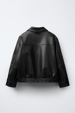 FAUX LEATHER BOMBER JACKET - Zara фото 4