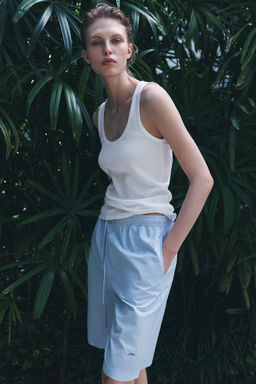 COTTON PYJAMA BERMUDA SHORTS - Zara фото 4