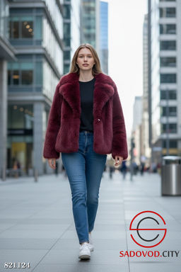 Шуба женская из искусственного меха