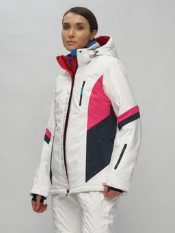 Горнолыжный костюм женский белого цвета 02201Bl - Chunmai фото 4