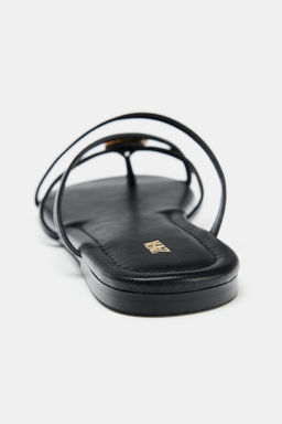 SANDALIA PLANA MULTI TIRAS / Negro - Zara фото 6