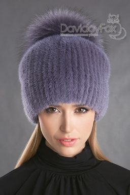 Шапка Буратино норка слива