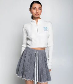 Джемпер #КТ1228, белый