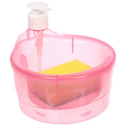 Подставка под губку с дозатором 500мл. 16х15х14 F2001