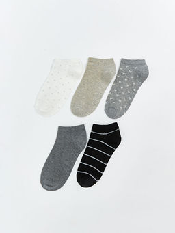 Desenli Kad?n Patik ?orap 5li